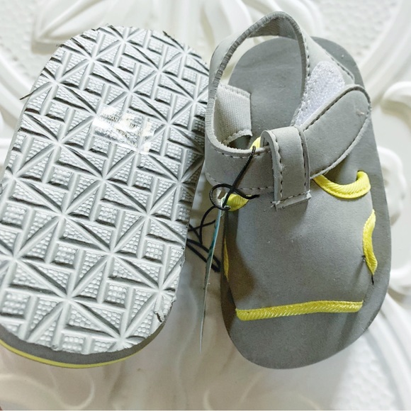 Zac & Evan Toddler/Little Boy Beach Sandals Gray 7/8 - Picture 4 of 4